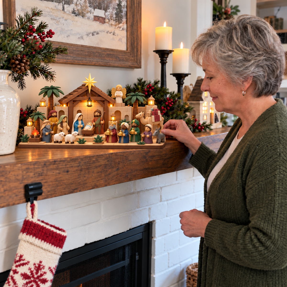 ✝️TopSpire®Nativity Advent Calendar – 24-Day Buildable Christmas Nativity Set✨
