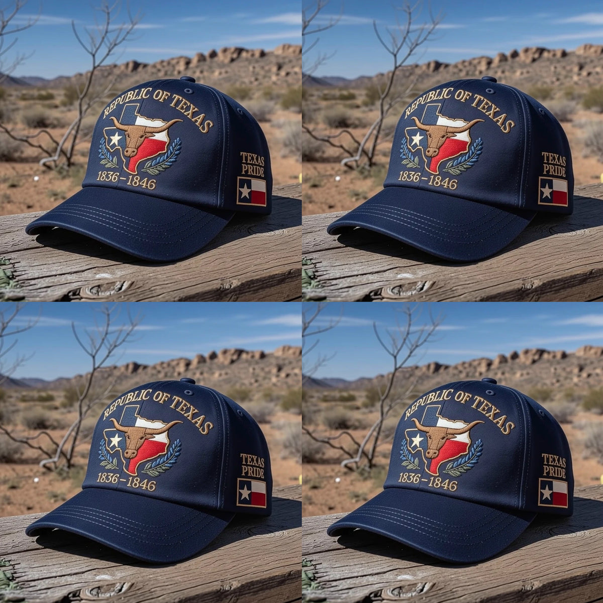 Texas Pride Runs Deep 🤠 – Republic of Texas Heritage Embroidered Hat