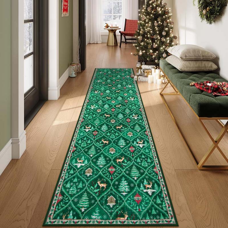 🥳TopSpire®2026 HOT SALE🥳💞50K+ SOLD! 🎄🛋️ 50% OFF! Soft Non-Slip Christmas Rug – plush comfort with Santa, reindeer & snowflake motifs, steady backing for festive home decor! ✨✅