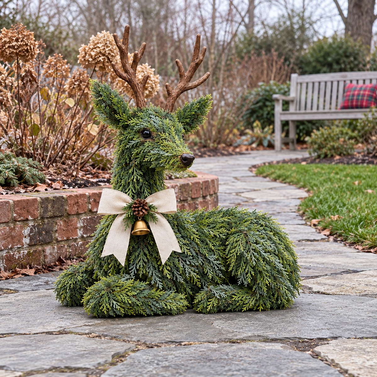 🦌TopSpire®Evergreen Reindeer Christmas Decoration