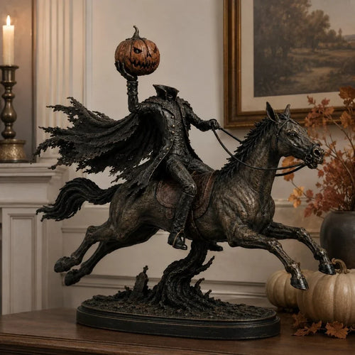 💥Surprise 50% Off！💥Midnight Chase Headless Horseman LED Statue - Halloween Decor