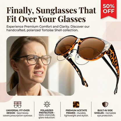 🔥50% OFF Last Day Sale Fit-Over Prescription Sunglasses – Oversized UV400 Frames for Instant Style & Sun Protection