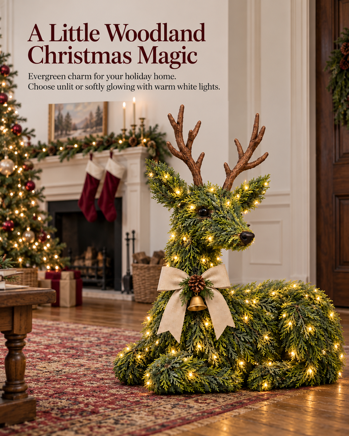 🦌TopSpire®Evergreen Reindeer Christmas Decoration