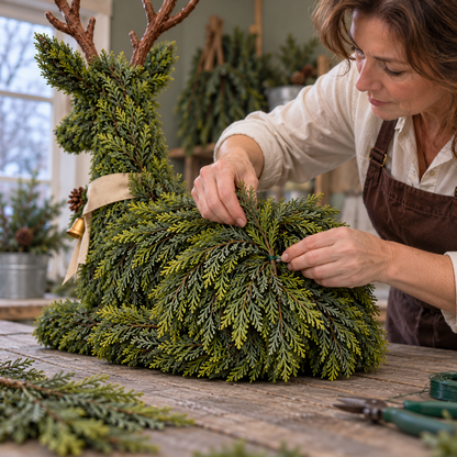 🦌TopSpire®Evergreen Reindeer Christmas Decoration