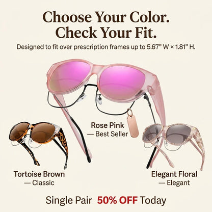 🔥50% OFF Last Day Sale Fit-Over Prescription Sunglasses – Oversized UV400 Frames for Instant Style & Sun Protection