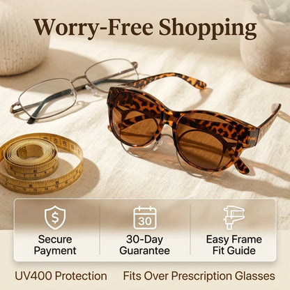 🔥50% OFF Last Day Sale Fit-Over Prescription Sunglasses – Oversized UV400 Frames for Instant Style & Sun Protection