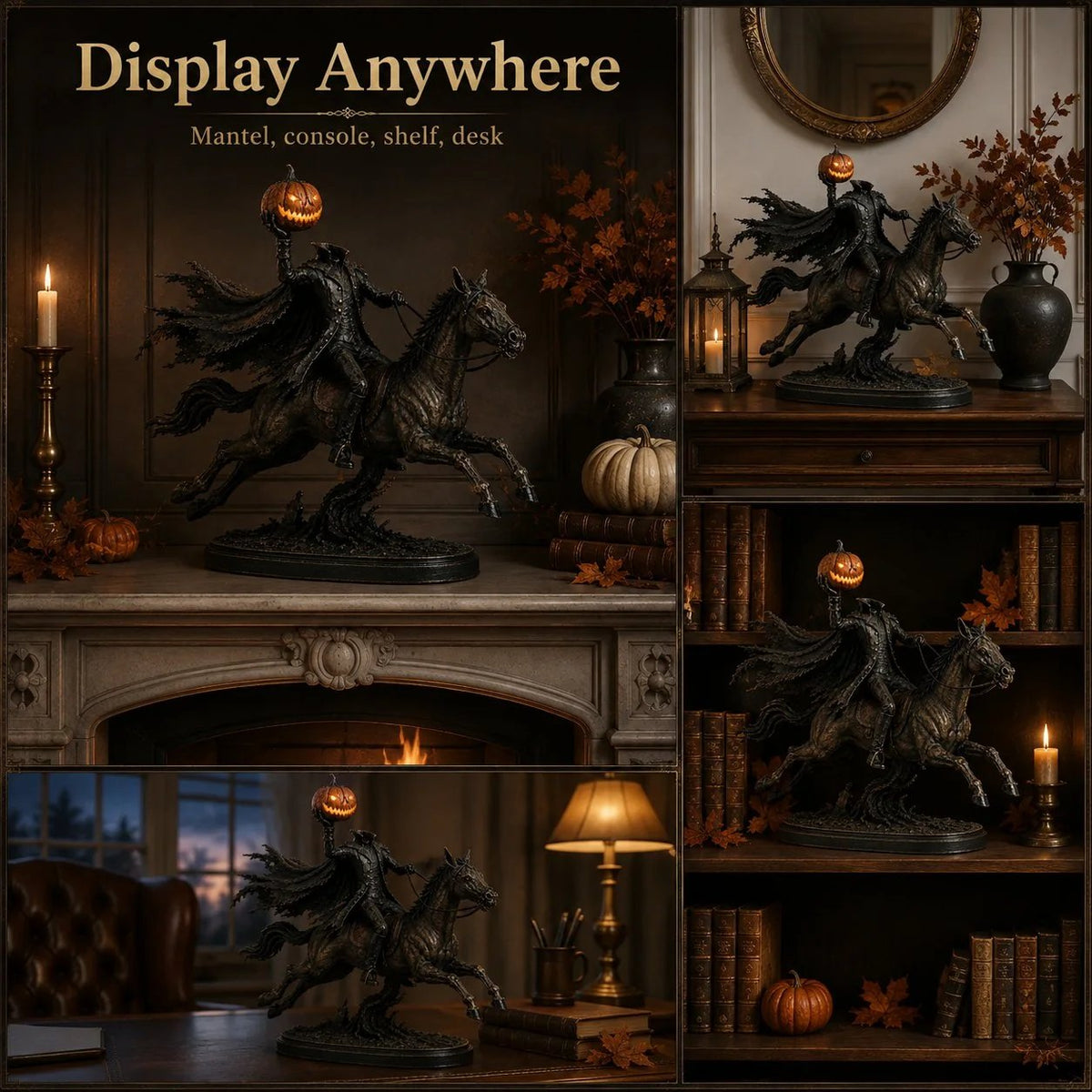 💥Surprise 50% Off！💥Midnight Chase Headless Horseman LED Statue - Halloween Decor