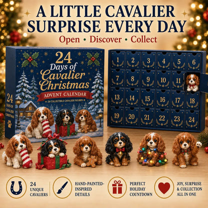 🐶 "24 Days of Cavalier Christmas" TopSpire®2026 – A 24-day Christmas countdown with 24 collectible Cavalier surprises