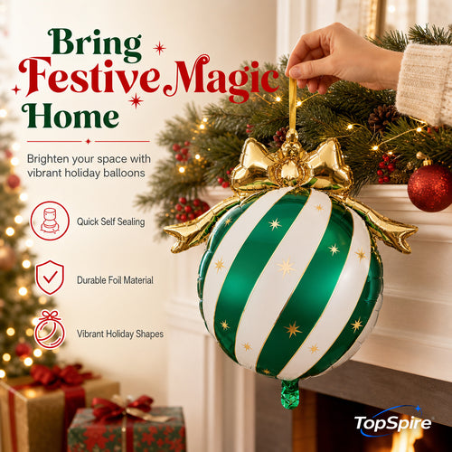 TopSpire®Christmas Bow Balloon Decoration