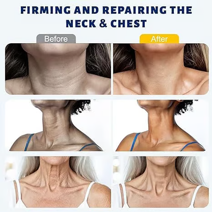 ROVINAO™ Roller Massage Neck Cream 🧴 Collagen & Hyaluronic Acid | Firms Neck, Reduces Wrinkles & Double Chin