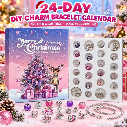 🎄TopSpire®24-Day Christmas DIY Charm Bracelet Advent Calendar🎁