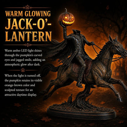 💥Surprise 50% Off！💥Midnight Chase Headless Horseman LED Statue - Halloween Decor
