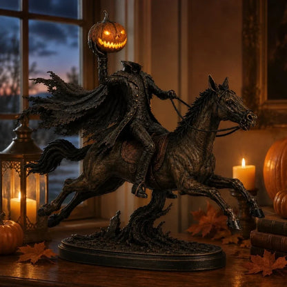 💥Surprise 50% Off！💥Midnight Chase Headless Horseman LED Statue - Halloween Decor