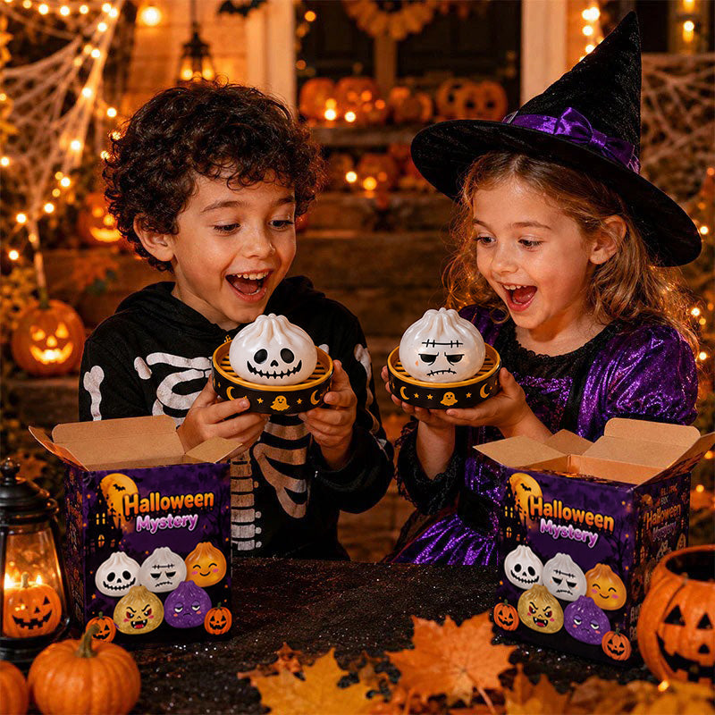 🎃 Halloween Dumpling Squeeze Squishy Toy Blind Boxes