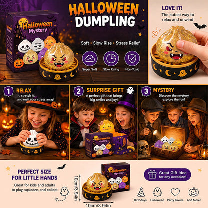 🎃 Halloween Dumpling Squeeze Squishy Toy Blind Boxes