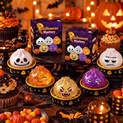🎃 Halloween Dumpling Squeeze Squishy Toy Blind Boxes