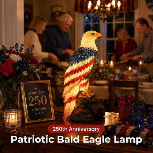 🦅US 250th Anniversary Patriotic Bald Eagle Lamp