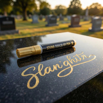 🔥HOT SALE 🐦Golden Tombstone Marker Pen for Restoring Faded Grave Inscriptions