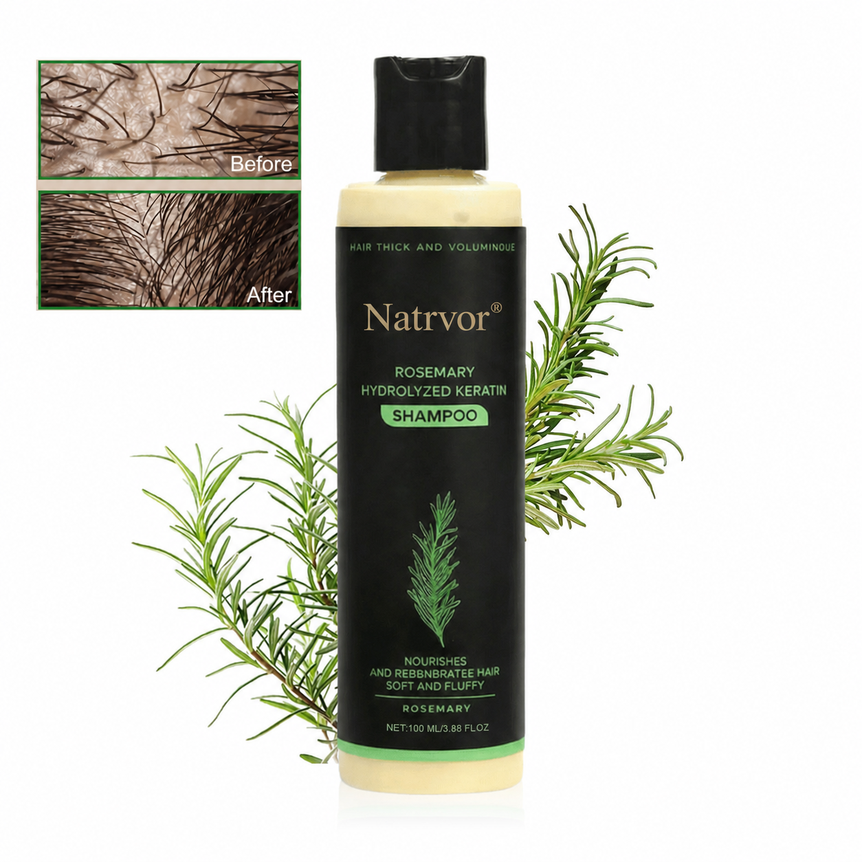 🔥Flash Sale 5K+ SOLD!✨🌱 Organic Rosemary Hair Growth Shampoo