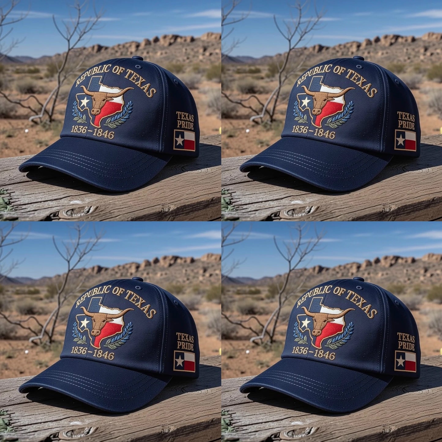 Texas Pride Runs Deep 🤠 – Republic of Texas Heritage Embroidered Hat