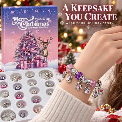 🎄TopSpire®24-Day Christmas DIY Charm Bracelet Advent Calendar🎁
