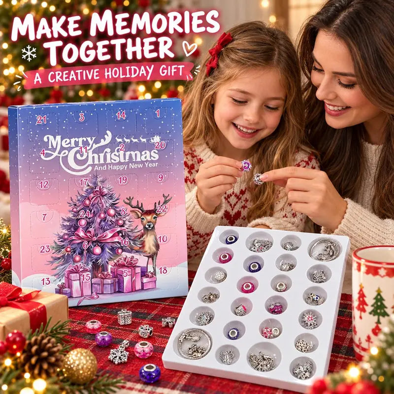 🎄TopSpire®24-Day Christmas DIY Charm Bracelet Advent Calendar🎁