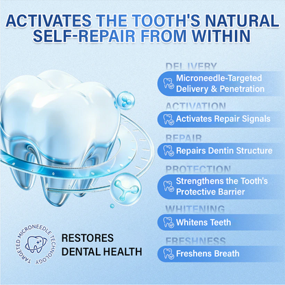 Your Smile🦷Ceoerty® Tooth & Gum Repair Fast-Dissolving Microneedle Patch✨ (𝟓-𝐢𝐧-𝟏 💎 𝐑𝐞𝐛𝐮𝐢𝐥𝐝 𝐄𝐧𝐚𝐦𝐞𝐥 & 𝐃𝐞𝐧𝐭𝐢𝐧 • 𝐒𝐭𝐫𝐞𝐧𝐠𝐭𝐡𝐞𝐧 𝐆𝐮𝐦𝐬 • 𝐄𝐫𝐚𝐝𝐢𝐜𝐚𝐭𝐞 𝐓𝐚𝐫𝐭𝐚𝐫 & 𝐎𝐝𝐨𝐫 • 𝐖𝐡𝐢𝐭𝐞𝐧𝐢𝐧𝐠 • 𝐒𝐭𝐨𝐩 𝐓𝐨𝐨𝐭𝐡 𝐒𝐞𝐧𝐬𝐢𝐭𝐢𝐯𝐢𝐭𝐲)🔥