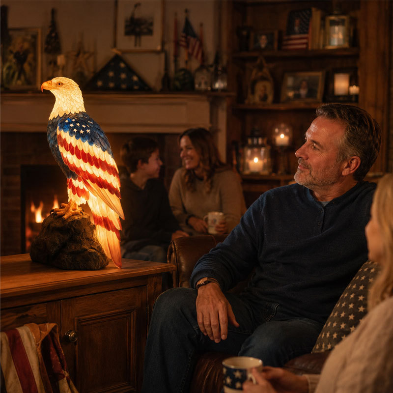 🦅US 250th Anniversary Patriotic Bald Eagle Lamp