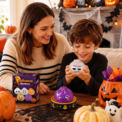 🎃 Halloween Dumpling Squeeze Squishy Toy Blind Boxes
