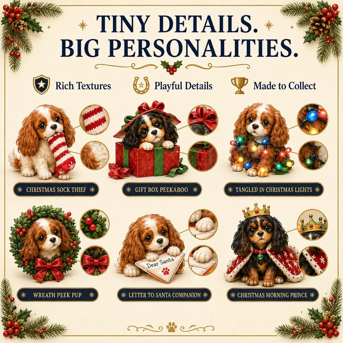 🐶 "24 Days of Cavalier Christmas" TopSpire®2026 – A 24-day Christmas countdown with 24 collectible Cavalier surprises