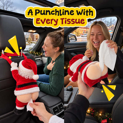 TopSpire®Funny Christmas Tissue Box Cover