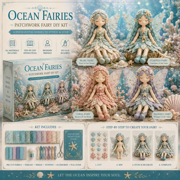 🔥LAST DAY 50% OFF🧵 Fairy Patchwork DIY Collection