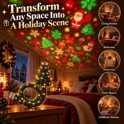 🎄🔥 TopSpire® 6-in-1 Christmas Magic Projector – Light Up Your Room with Festive Scenes