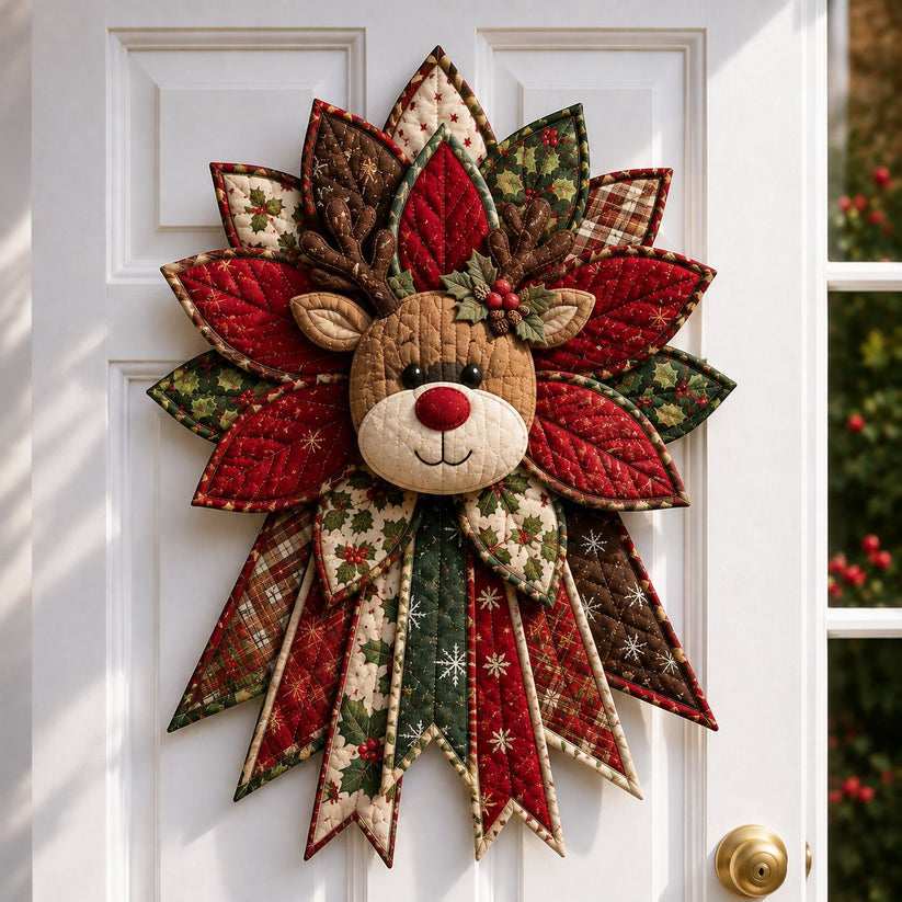 TopSpire®Beginner-Friendly Oversized Christmas Character Quilted Door Hanger Sewing Kit Complete Kit with All Tools & Step-by-Step Guide Included