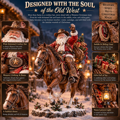 TopSpire®The Old West Cowboy Santa - A Homeward Christmas Keepsake