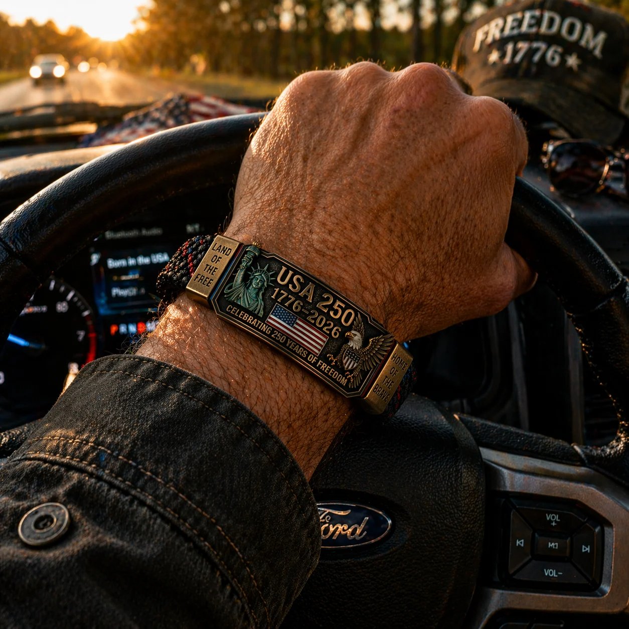 🔥Last Day 49% OFF🦅USA 250TM Freedom Legacy Bracelet (1776–2026)