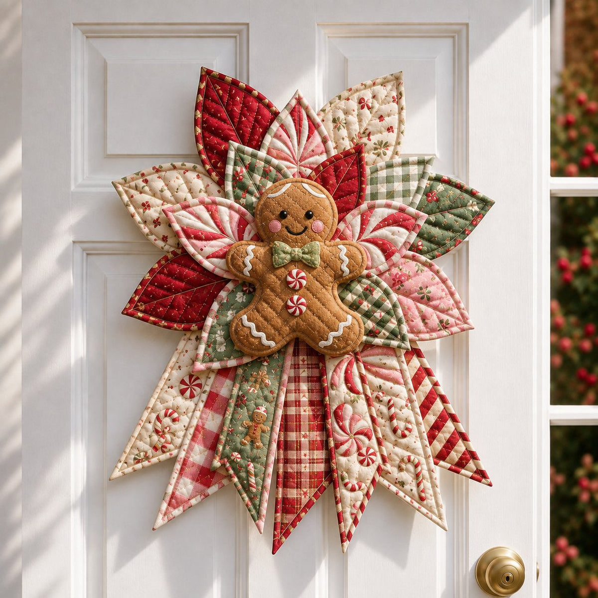 TopSpire®Beginner-Friendly Oversized Christmas Character Quilted Door Hanger Sewing Kit Complete Kit with All Tools & Step-by-Step Guide Included