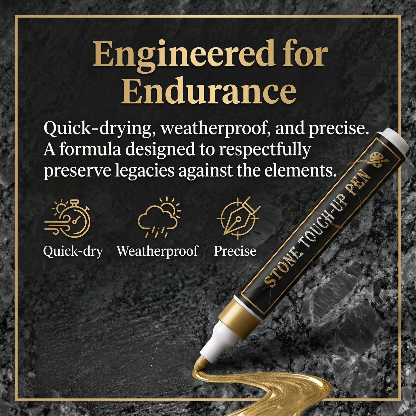 🔥HOT SALE 🐦Golden Tombstone Marker Pen for Restoring Faded Grave Inscriptions
