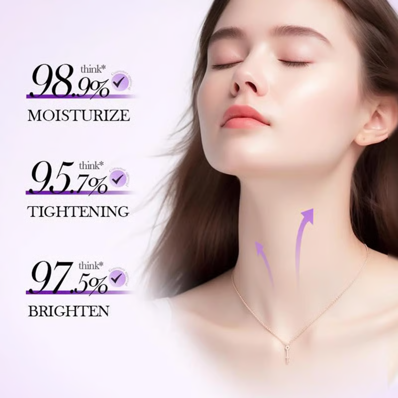 ROVINAO™ Roller Massage Neck Cream 🧴 Collagen & Hyaluronic Acid | Firms Neck, Reduces Wrinkles & Double Chin