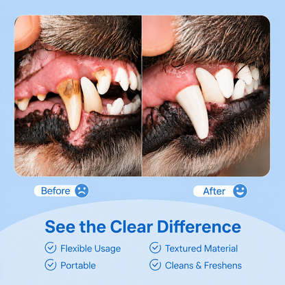 ROVINAO Dog & Cat Teeth Cleaning Finger Wipes