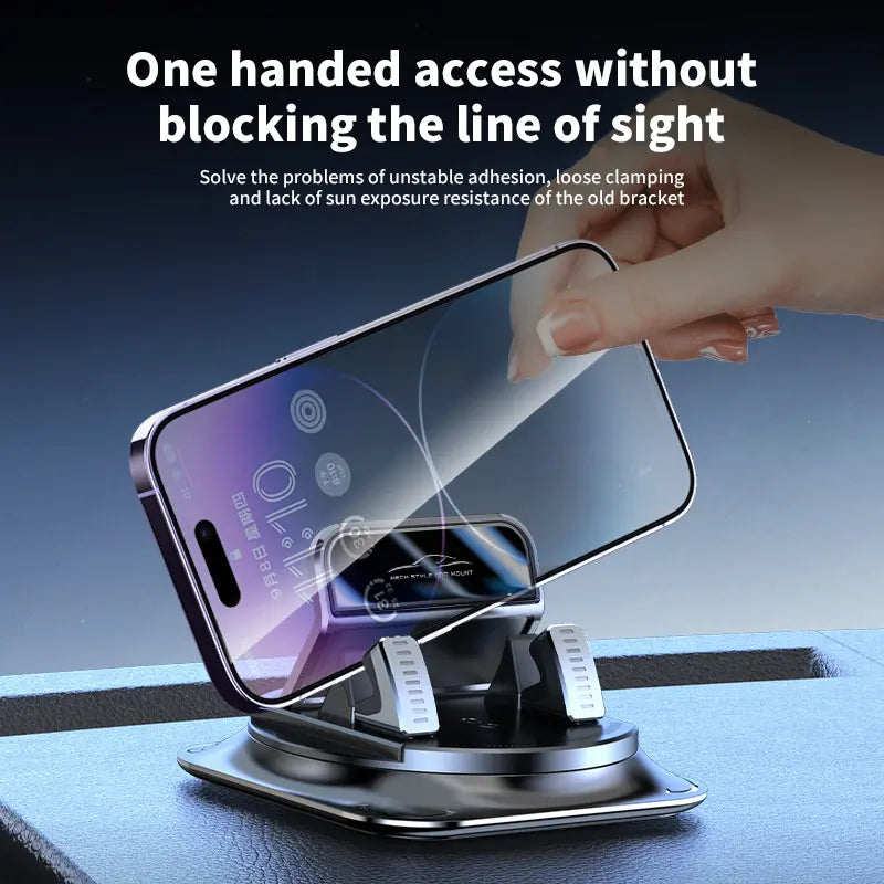 Car phone holder 360 degree rotation, suitable for car navigation in-car dashboard