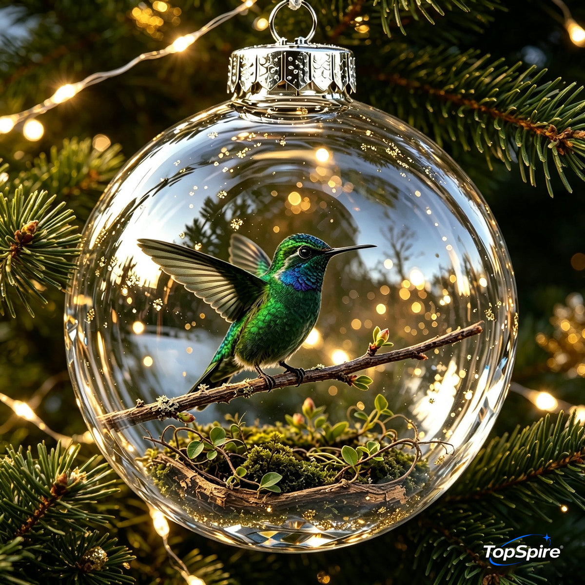 TopSpire®Wildlife Christmas Ornament Collection - Lifelike Animal Keepsakes