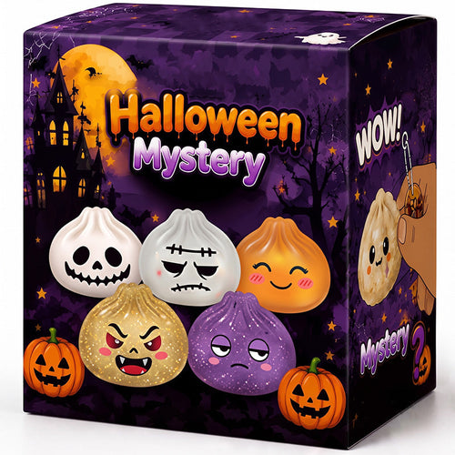 🎃 Halloween Dumpling Squeeze Squishy Toy Blind Boxes