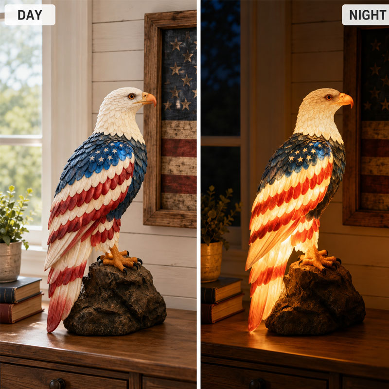 🦅US 250th Anniversary Patriotic Bald Eagle Lamp