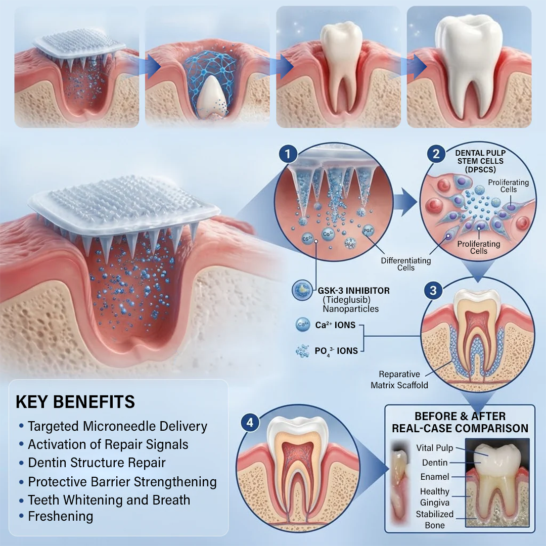 Your Smile🦷Ceoerty® Tooth & Gum Repair Fast-Dissolving Microneedle Patch✨ (𝟓-𝐢𝐧-𝟏 💎 𝐑𝐞𝐛𝐮𝐢𝐥𝐝 𝐄𝐧𝐚𝐦𝐞𝐥 & 𝐃𝐞𝐧𝐭𝐢𝐧 • 𝐒𝐭𝐫𝐞𝐧𝐠𝐭𝐡𝐞𝐧 𝐆𝐮𝐦𝐬 • 𝐄𝐫𝐚𝐝𝐢𝐜𝐚𝐭𝐞 𝐓𝐚𝐫𝐭𝐚𝐫 & 𝐎𝐝𝐨𝐫 • 𝐖𝐡𝐢𝐭𝐞𝐧𝐢𝐧𝐠 • 𝐒𝐭𝐨𝐩 𝐓𝐨𝐨𝐭𝐡 𝐒𝐞𝐧𝐬𝐢𝐭𝐢𝐯𝐢𝐭𝐲)🔥