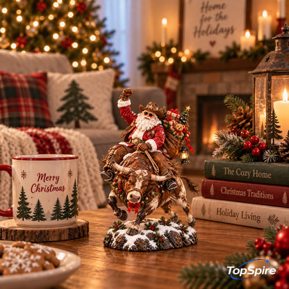 TopSpire®The Old West Cowboy Santa - A Homeward Christmas Keepsake