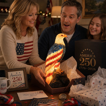 🦅US 250th Anniversary Patriotic Bald Eagle Lamp