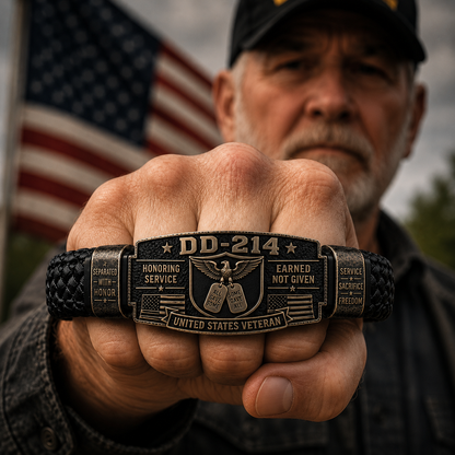 DD-214 Veteran Honor Bracelet - Only 17 Left