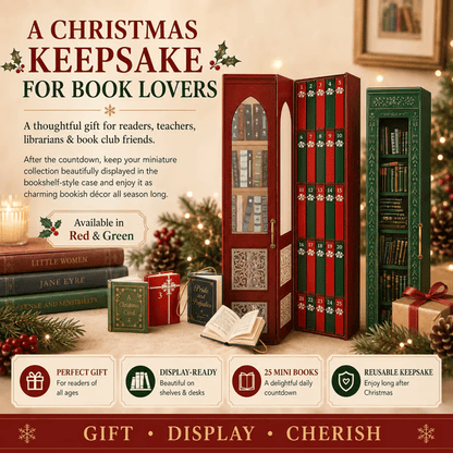 TopSpire®25 Day Mini Book Advent Calendar A Book Lover's Christmas Countdown