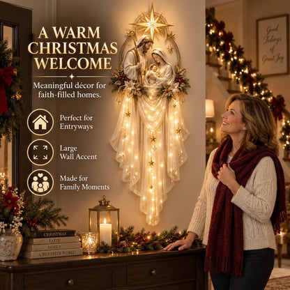 TopSpire®Holy Family Star Veil - Meaningful Christmas Wall Decor